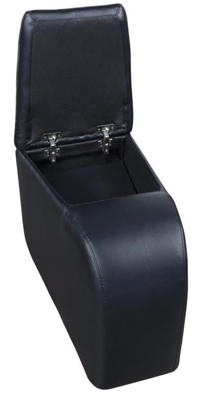 Cyrus Upholstered Recliner Living Room Set Black (600001-S4A)