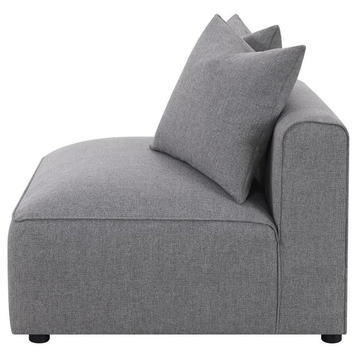 Jennifer Tight Seat Armless Chair Grey (551594)