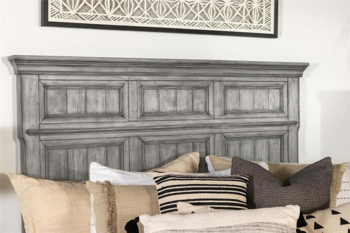 Avenue Eastern King Panel Bed Grey (224031KE)