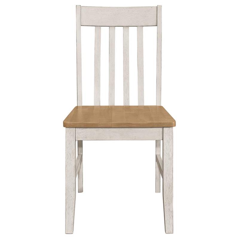 Kirby 7-piece Dining Set Natural and Rustic Off White (192691-S7)