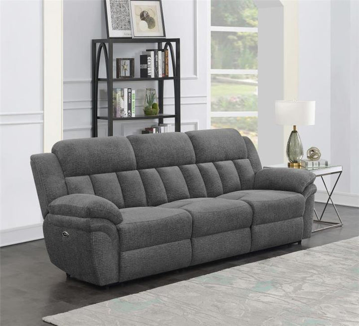 Bahrain Upholstered Power Sofa Charcoal (609541P)