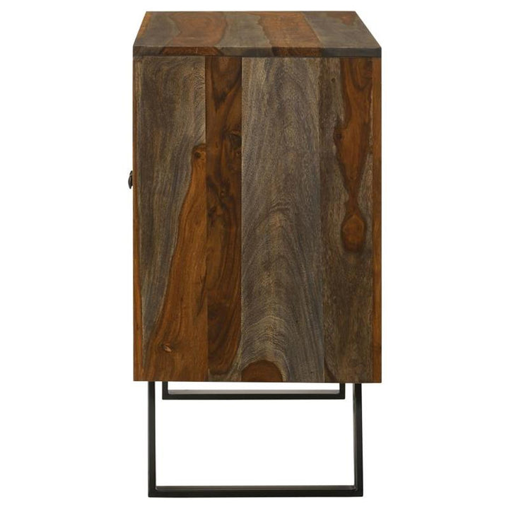 Mathis Sled Base Accent Cabinet Sheesham Grey (969517)