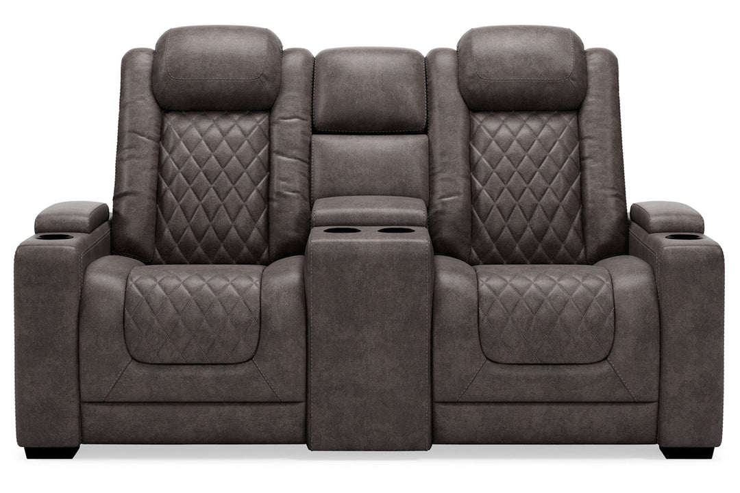 HyllMont Power Reclining Loveseat with Console (9300318)