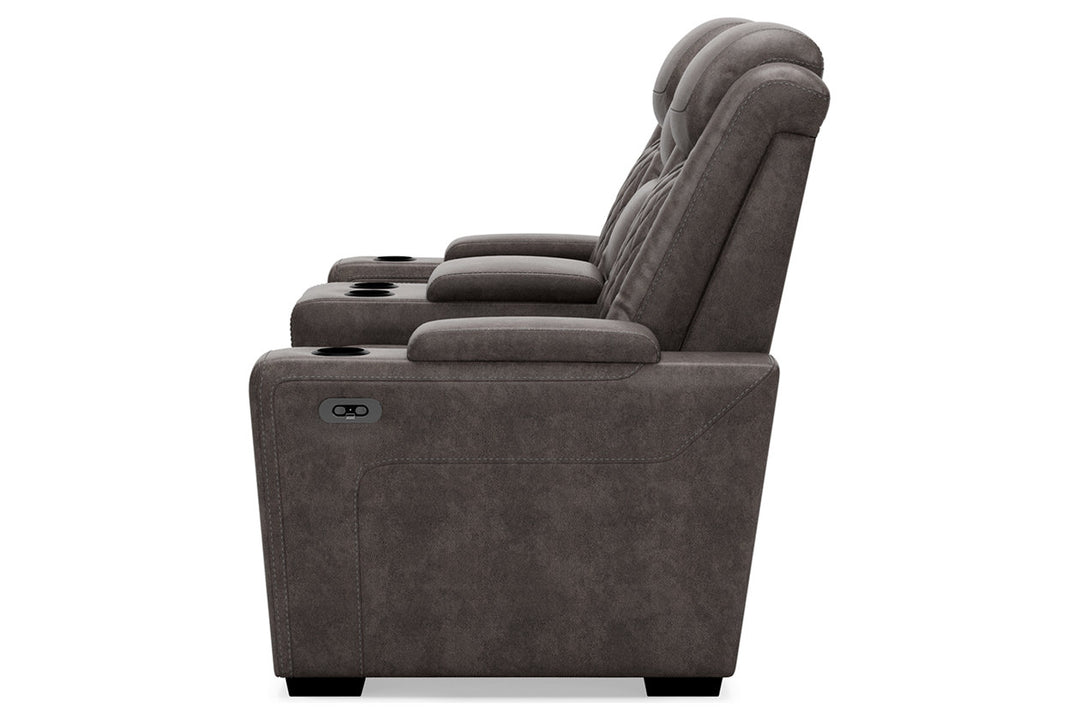 HyllMont Power Reclining Loveseat with Console (9300318)