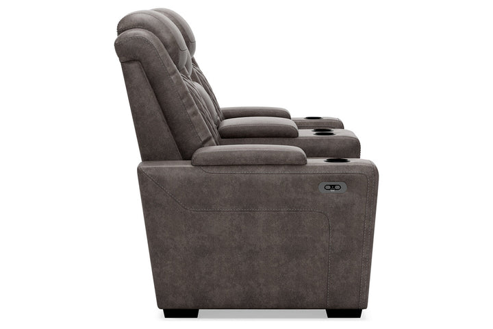 HyllMont Power Reclining Loveseat with Console (9300318)