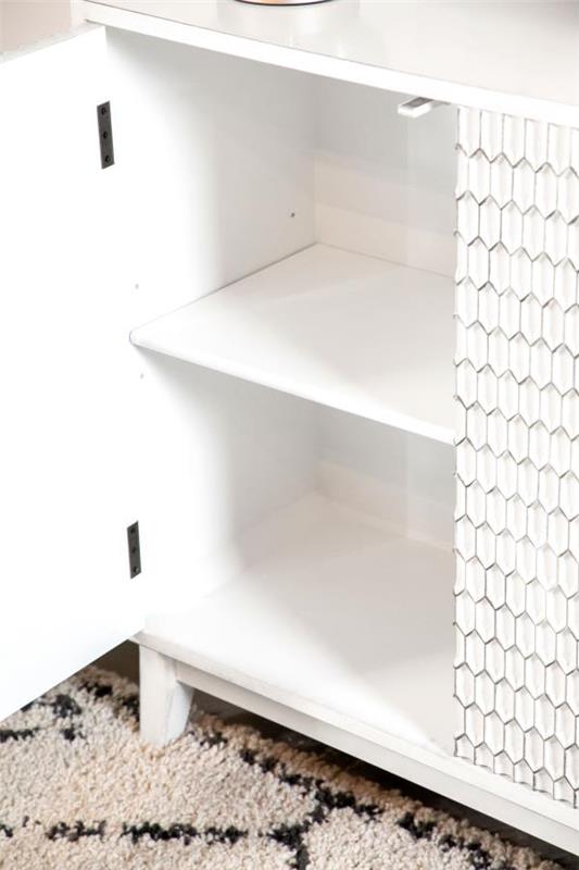 Gambon Rectangular 2-door Accent Cabinet White (953401)