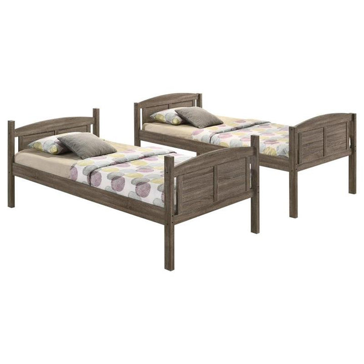 Flynn Twin Over Full Bunk Bed Weathered Brown (400809)