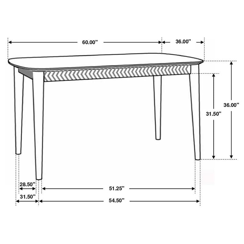 Partridge 5-piece Rectangular Counter Height Dining Set Natural Sheesham and Espresso (110578-S5E)