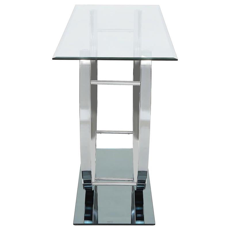 Danville U-shaped Sofa Table Chrome (704989)