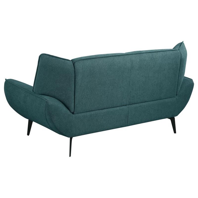 Acton 3-piece Upholstered Flared Arm Sofa Set Teal Blue (511161-S3)