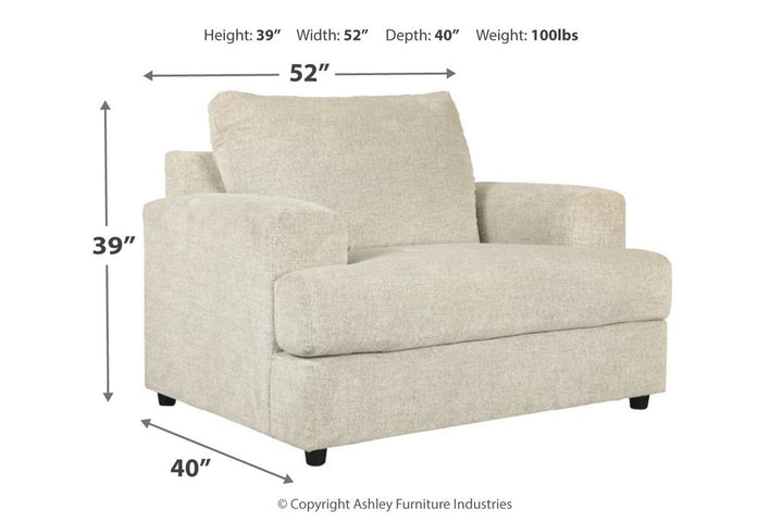 Soletren Chair and Ottoman (95104U1)