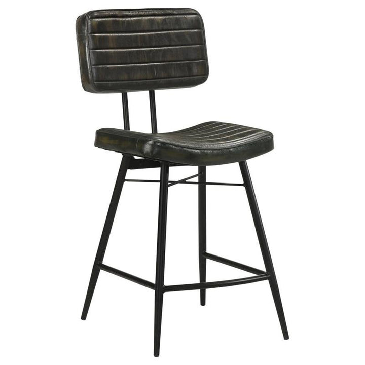 Partridge Upholstered Counter Height Stools with Footrest (Set of 2) (110659)