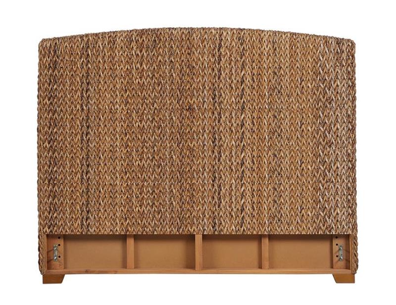 Laughton Hand-Woven Banana Leaf Queen Headboard Amber (300501QB1)