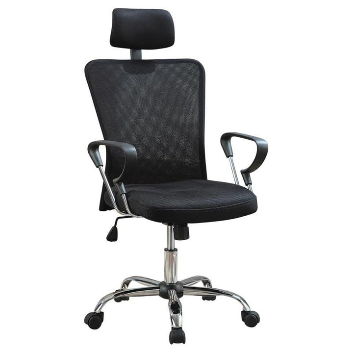 Stark Mesh Back Office Chair Black and Chrome (800206)
