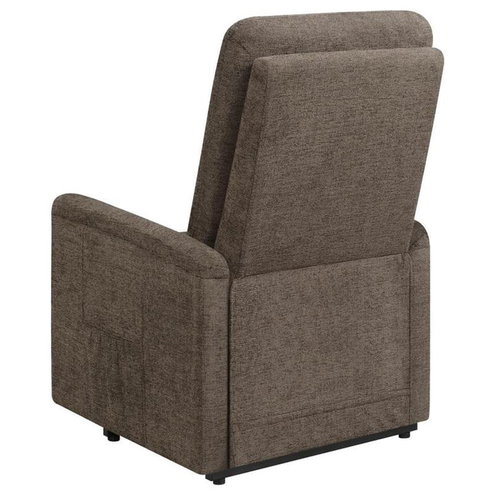 Henrietta Power Lift Recliner with Storage Pocket Brown (609404P)