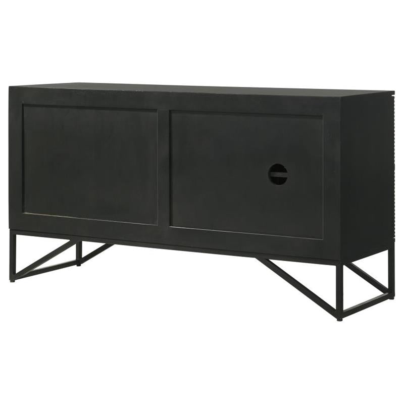 Riddell 3-door Accent Cabinet Black (959630)