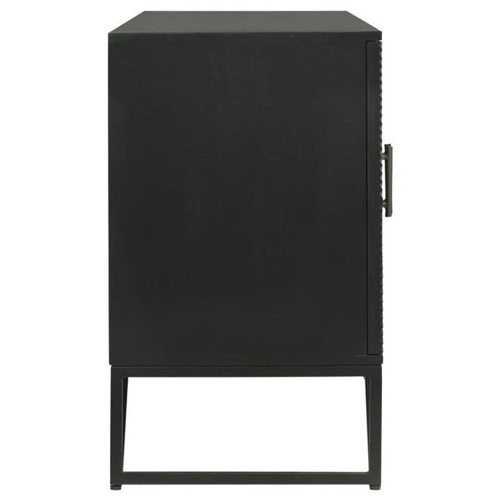 Riddell 4-door Accent Cabinet Black (959631)