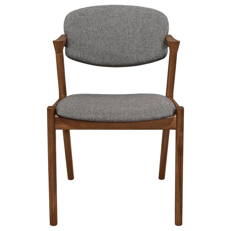 Malone Dining Side Chairs Grey and Dark Walnut (Set of 2) (105352)