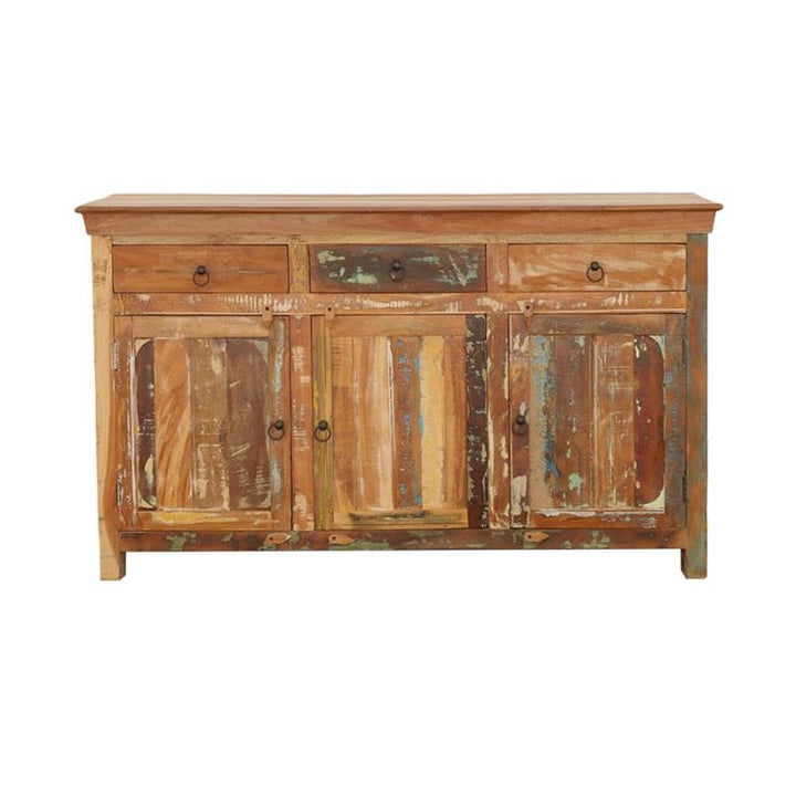 Henry 3-door Accent Cabinet Reclaimed Wood (950367)