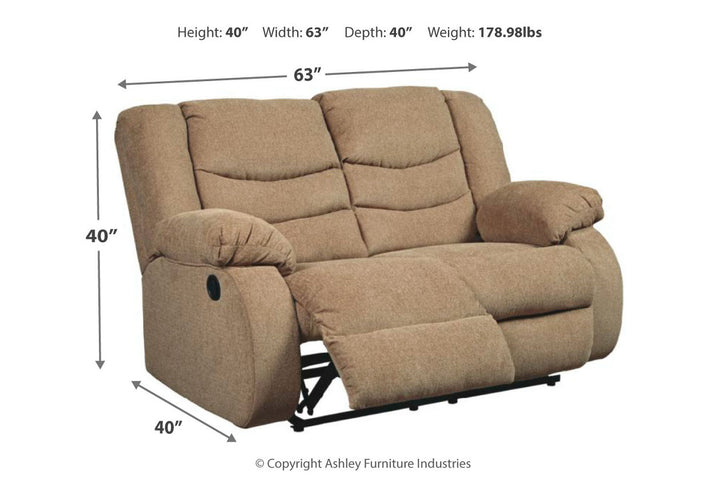 Tulen Reclining Loveseat (9860486)