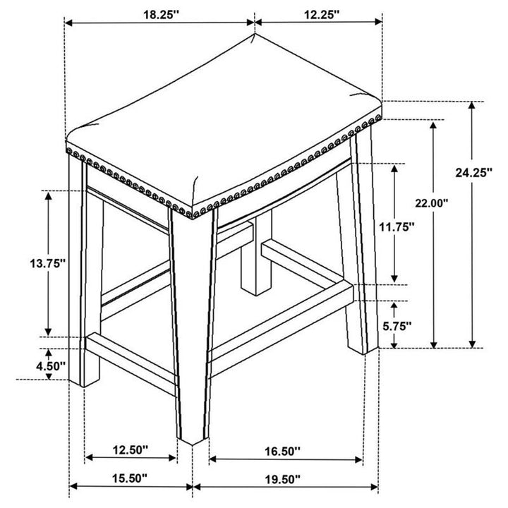 COUNTER HT DINING TABLE 5 PC (121168-S5)