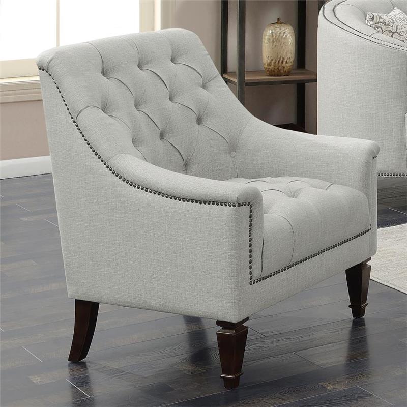 Avonlea Sloped Arm Upholstered Chair Grey (505643)