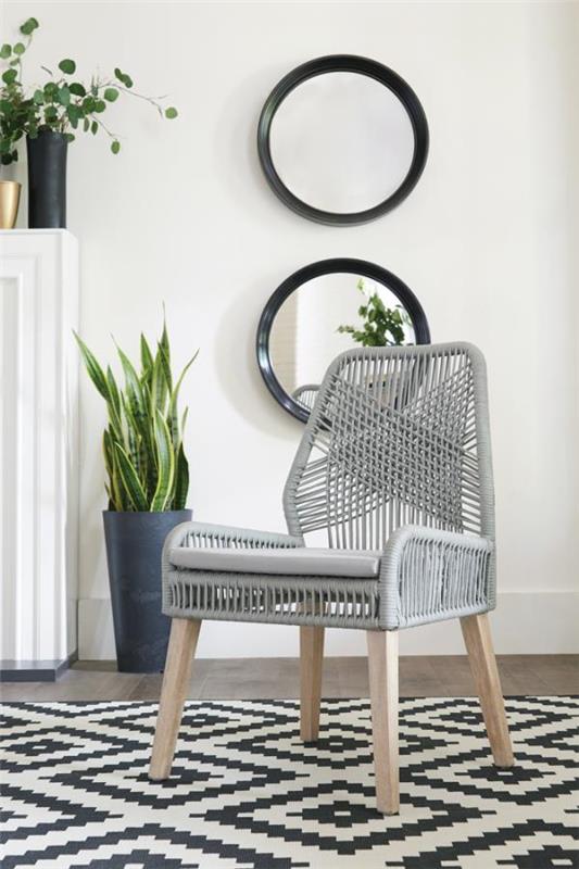 Nakia Woven Back Side Chairs Grey (Set of 2) (110033)