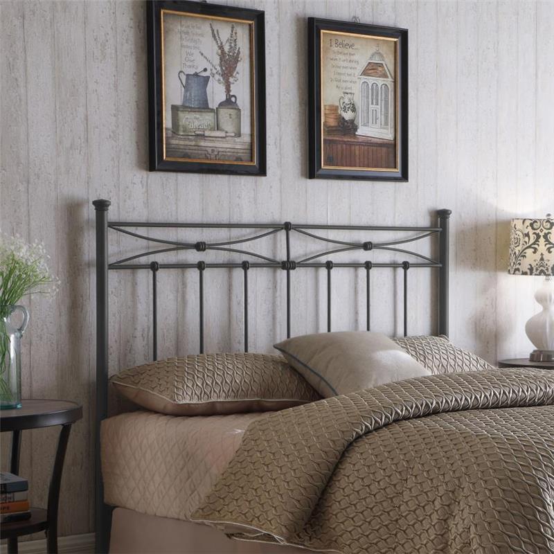 Lane Queen / Full Metal Headboard Rustic Bronze (300187QF)