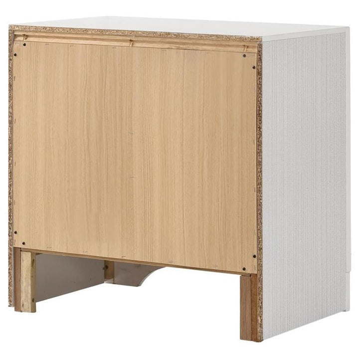 Miranda 2-drawer Nightstand Tray White (205112)