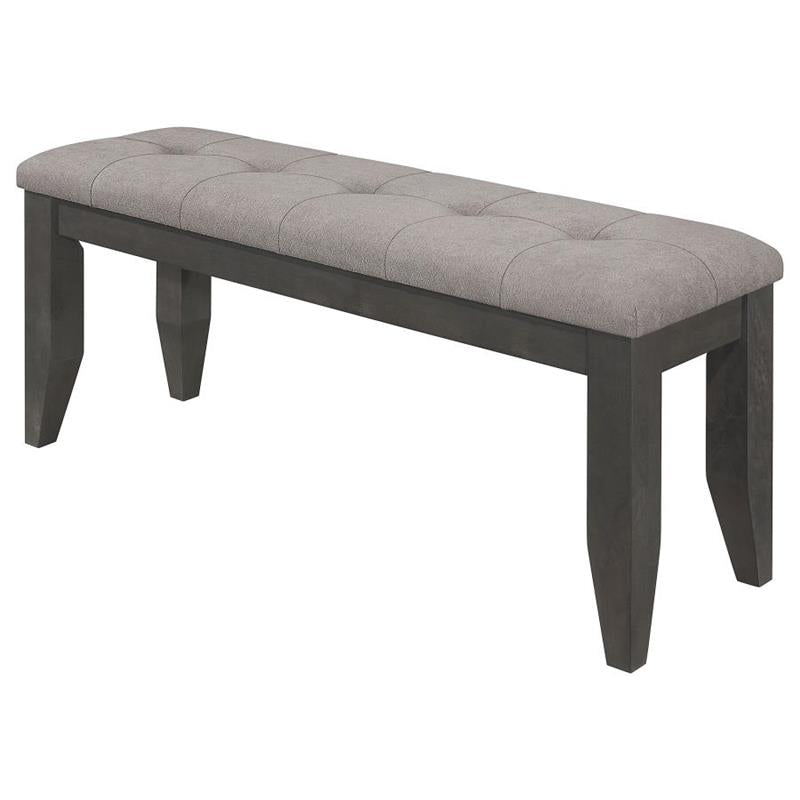 Dalila Padded Cushion Bench Grey and Dark Grey (102723GRY)