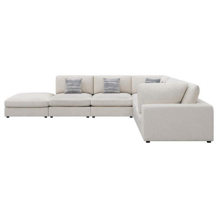 Serene 6-piece Upholstered Modular Sectional Beige (551321-SET)