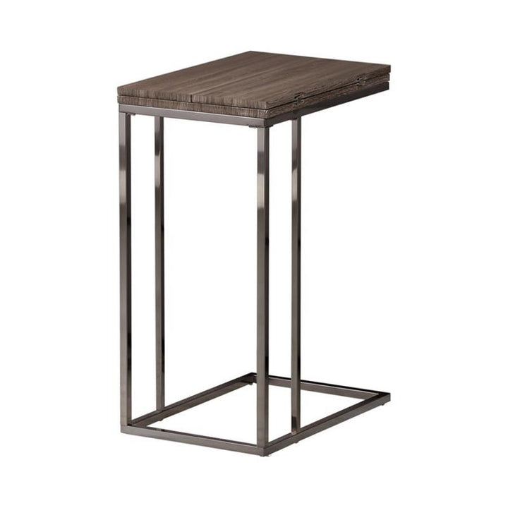 Pedro Expandable Top Accent Table Weathered Grey and Black (902864)