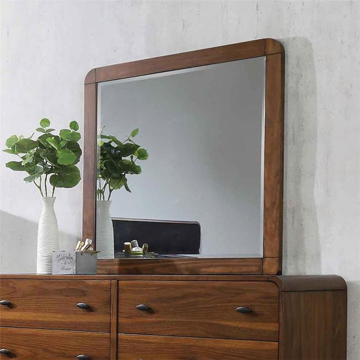 Robyn Rectangular Dresser Mirror Dark Walnut (205134)