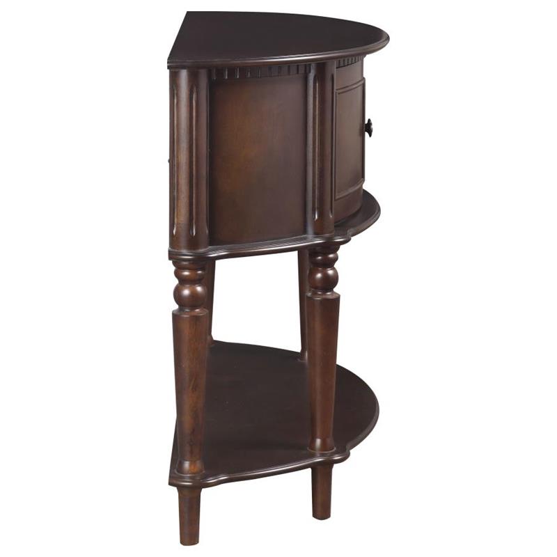 Brenda Console Table with Curved Front Brown (950059)