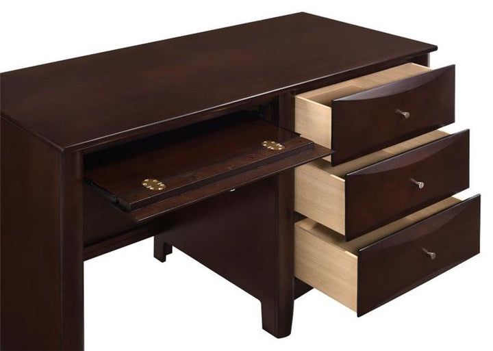 Phoenix 4-drawer Computer Desk Cappuccino (400187)