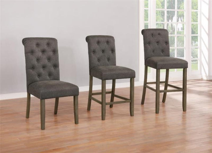 Balboa Tufted Back Side Chairs Rustic Brown and Grey (Set of 2) (193172)