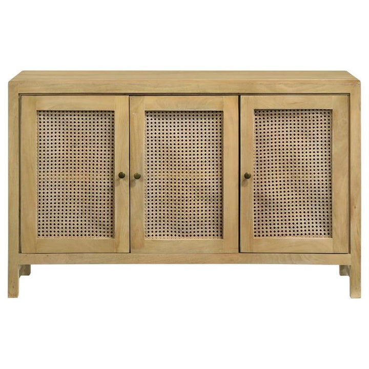 Zamora Rectangular 3-door Accent Cabinet Natural (953556)