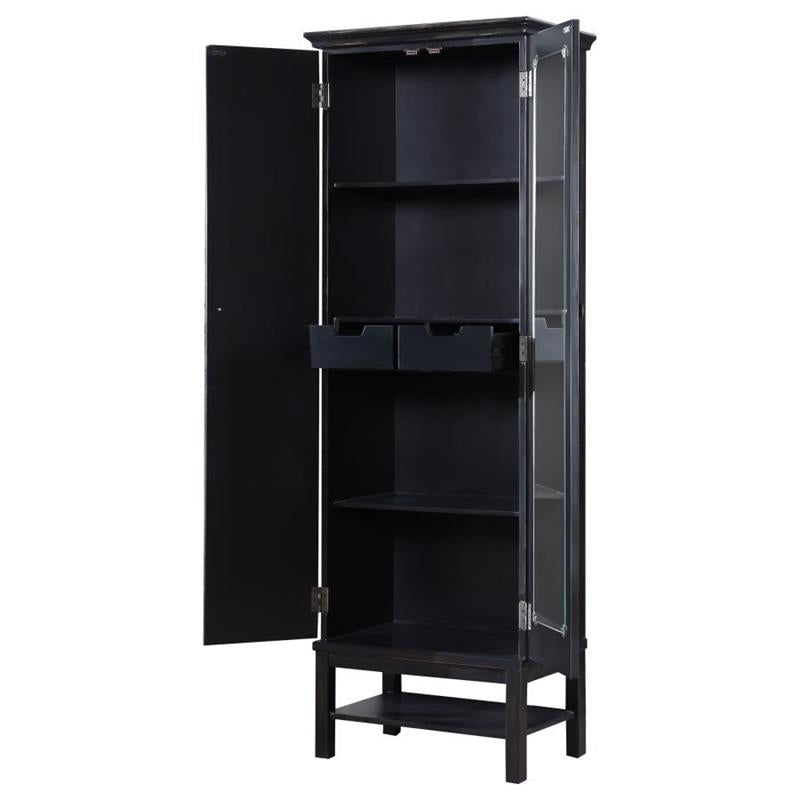 Lovegood 2-door Accent Cabinet Rich Brown and Black (950731)