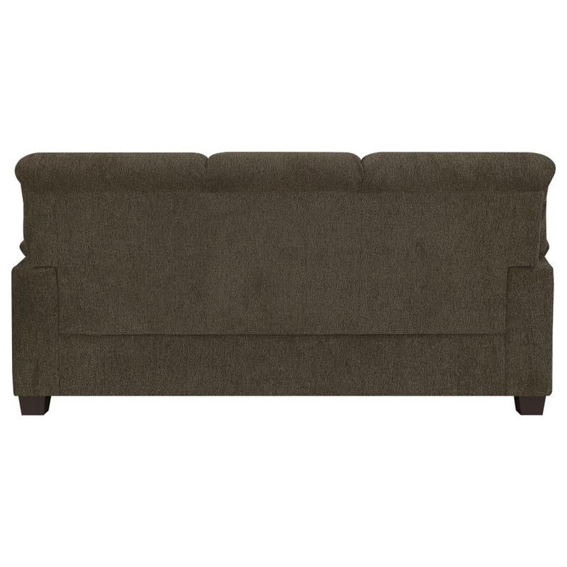 Clementine Upholstered Pillow Top Arm Living Room Set (506571-S3)