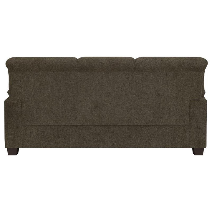 Clementine Upholstered Pillow Top Arm Living Room Set (506571-S3)