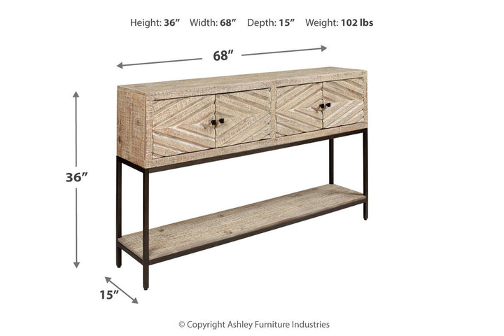 Roanley Sofa/Console Table (A4000262)