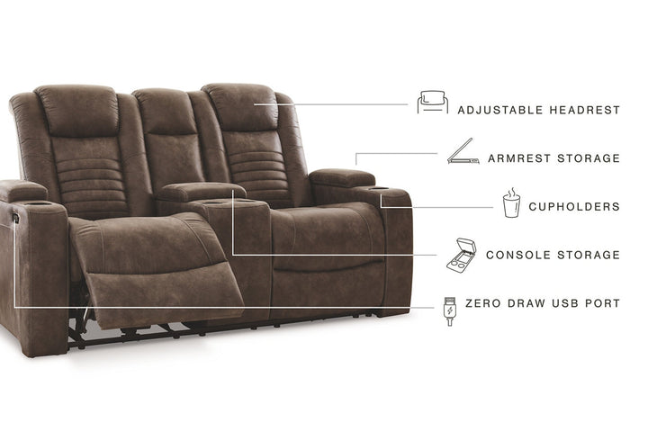 Soundcheck Power Reclining Loveseat with Console (3060718)