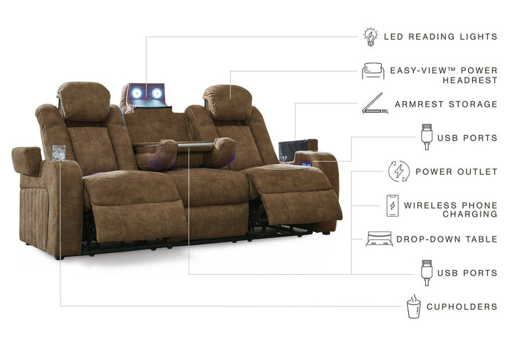 Wolfridge Power Reclining Loveseat (6070318)