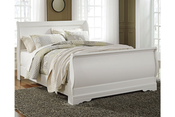 Anarasia Queen Sleigh Bed (B129B4)