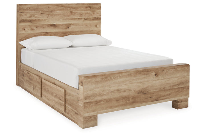 Hyanna Full Panel Bed with 1 Side Storage (B1050B25)