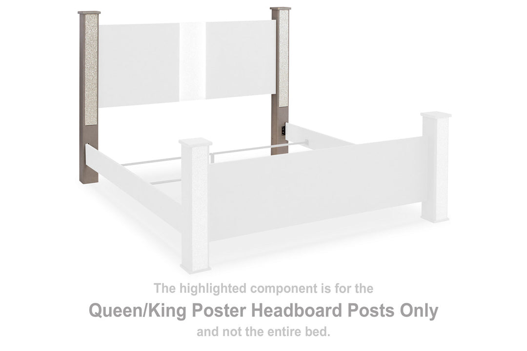 Surancha Queen/King Poster Headboard Posts (B1145-62)