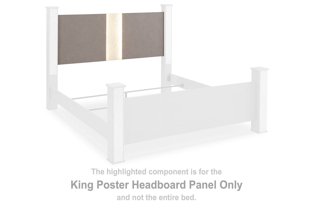 Surancha King Poster Headboard Panel (B1145-68)