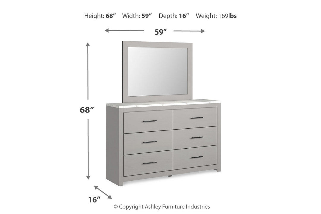 Cottonburg Dresser and Mirror (B1192B1)