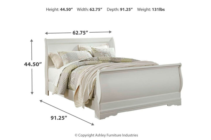 Anarasia Queen Sleigh Bed (B129B4)