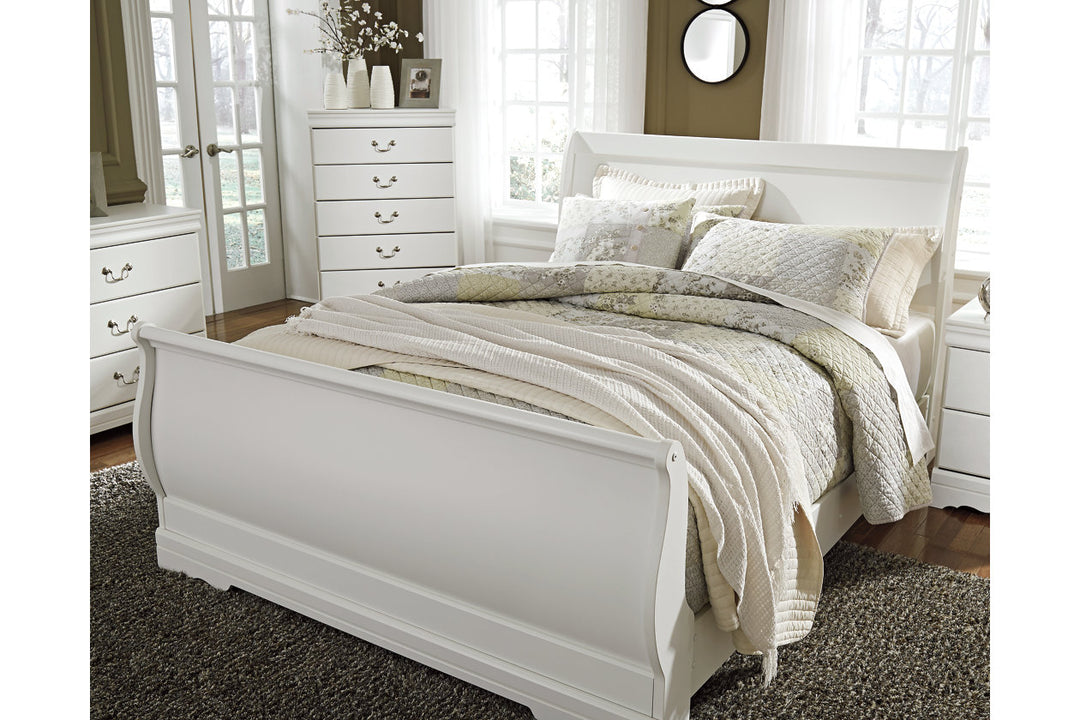 Anarasia Queen Sleigh Bed (B129B4)